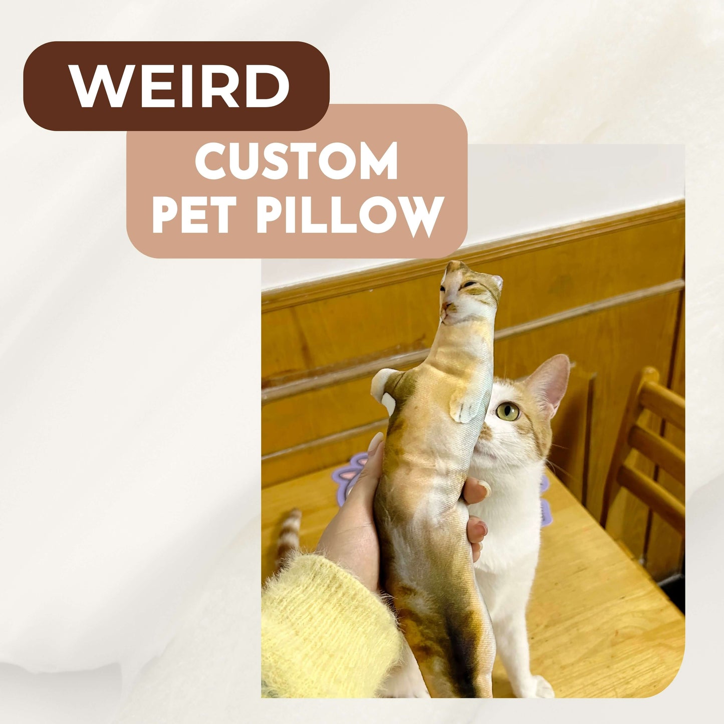 Weird Custom Pet Pillow, Personalized Pet Pillow