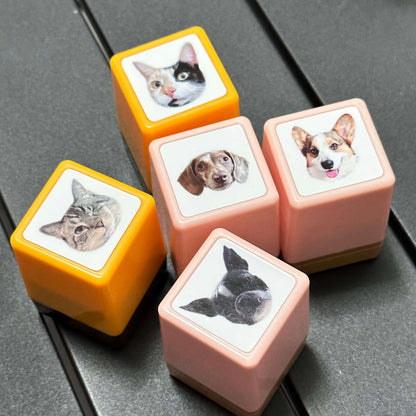 Custom pet stamps, HD pet stamps, gift for pet lovers, gift for mom, stamp of dogs, stamp of cats.